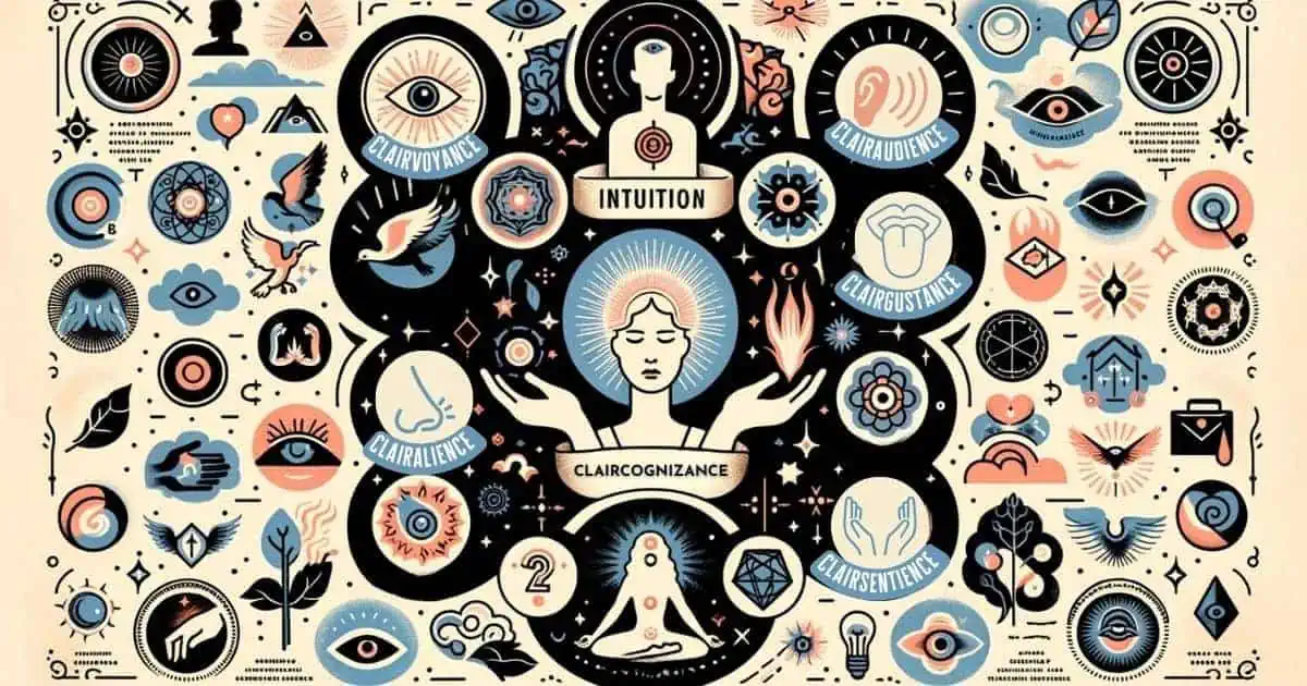 The 7 key indicators for psychic abilities shown as an infographic.