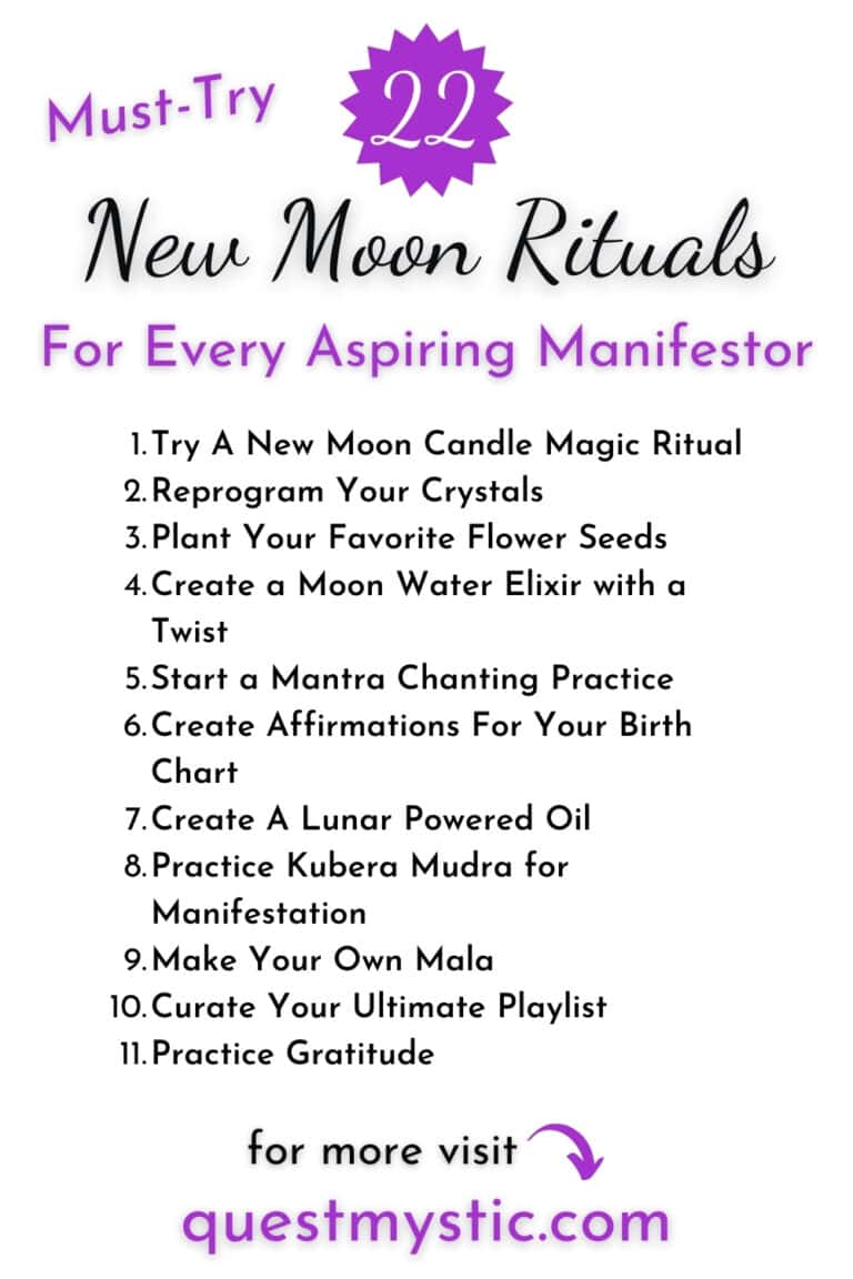 22 Must-Try New Moon Rituals for Every Aspiring Manifestor - Quest Mystic