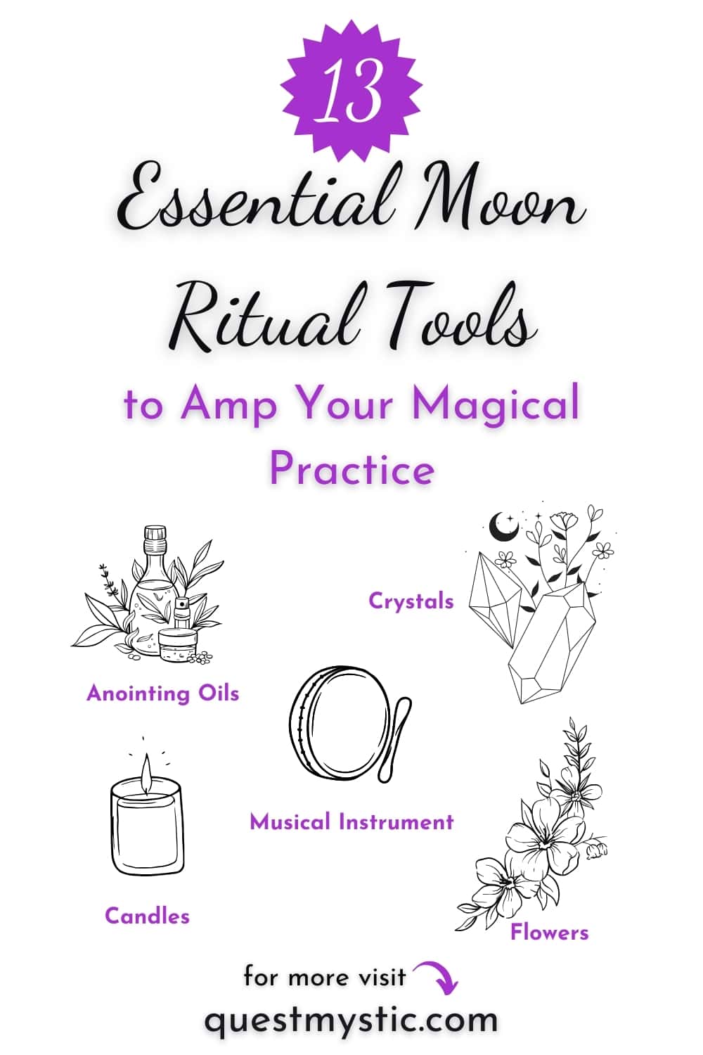 13 Essential Moon Ritual Tools To Amp Your Magical Practice - Quest Mystic