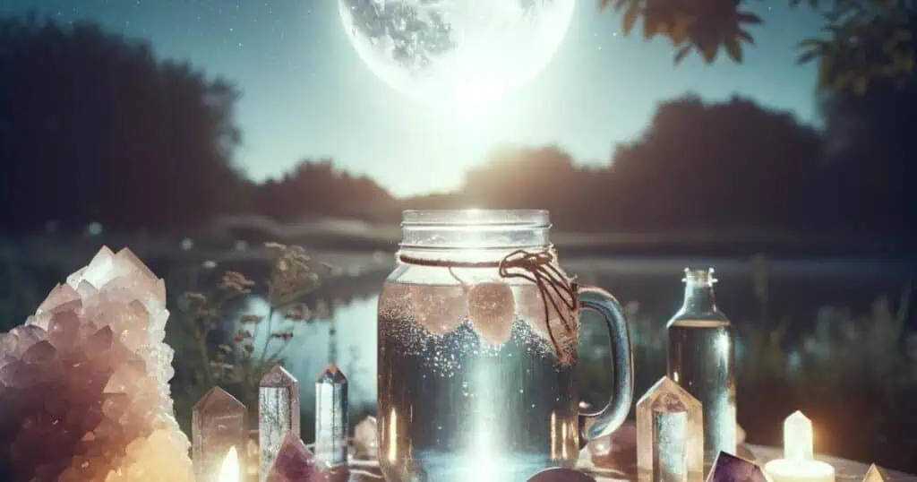 a jar full of moon water