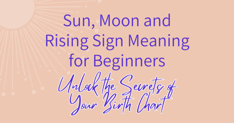 Sun, Moon and Rising Sign Meaning Header