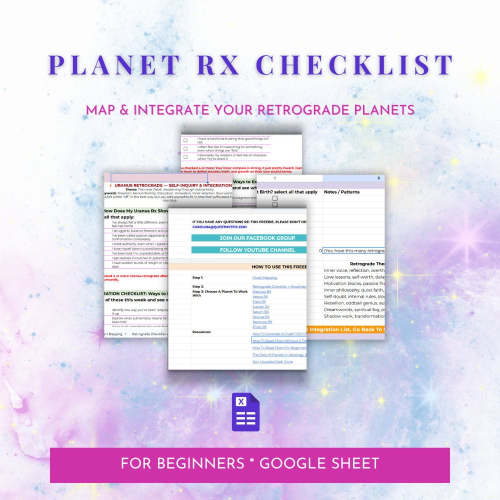 planet rx checklist for beginners