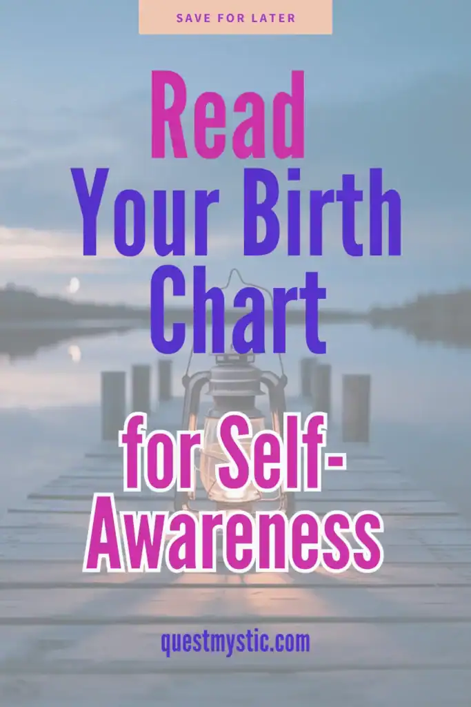 read birth chart for self awareness pin