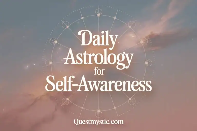 what is a daily astrology practice words in a starry background